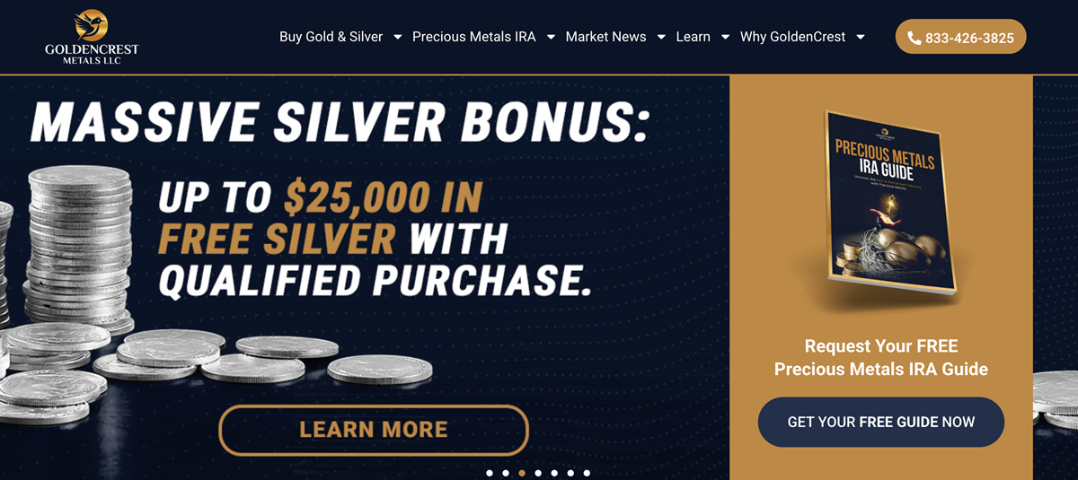 GoldenCrest Metals home page