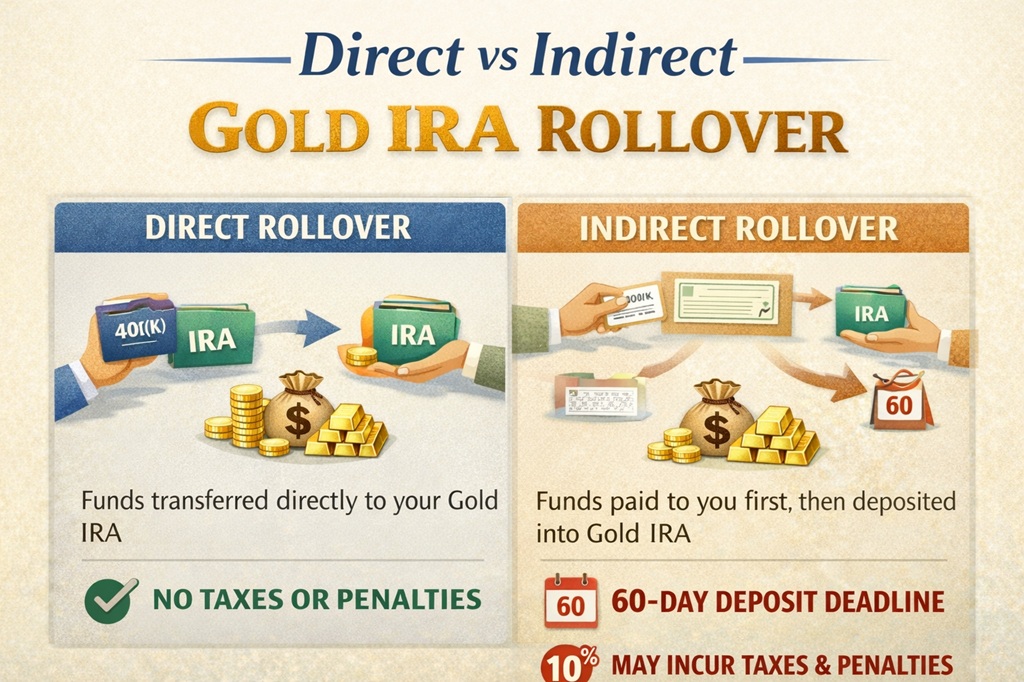 Direct vs Indirect Gold IRA Rollover