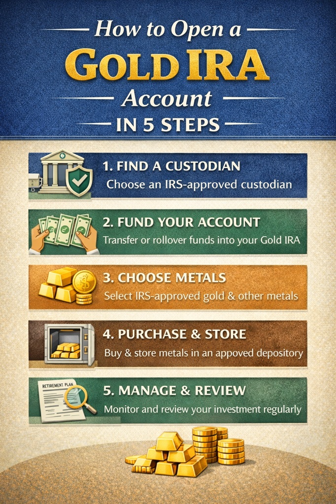 How to Open a Gold IRA Account in 5 Steps