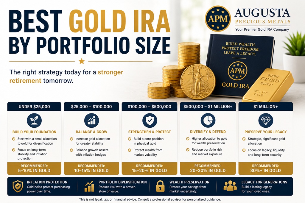 Best Gold IRA by Portfolio Size